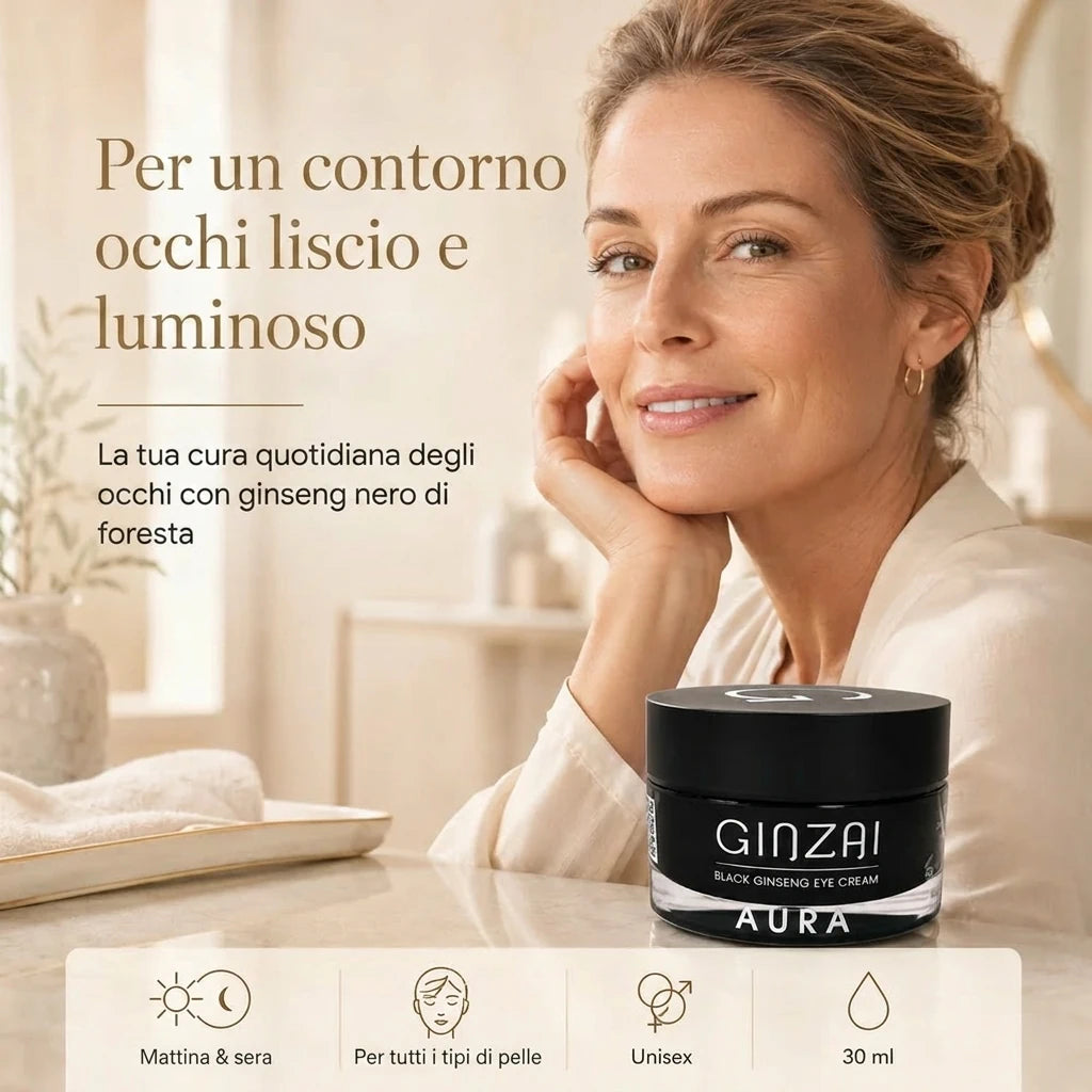 Ginzai BLACK GINSENG EYE CREAM AURA description