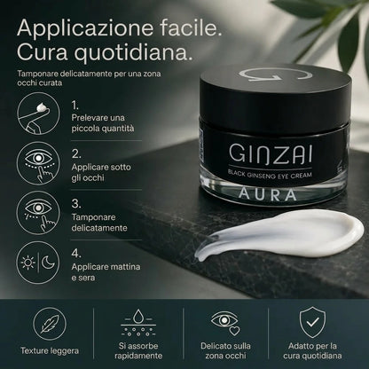 Ginzai BLACK GINSENG EYE CREAM AURA Howto