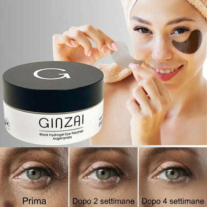 Ginzai BLACK HYDROGEL EYE PATCHES Model Proof