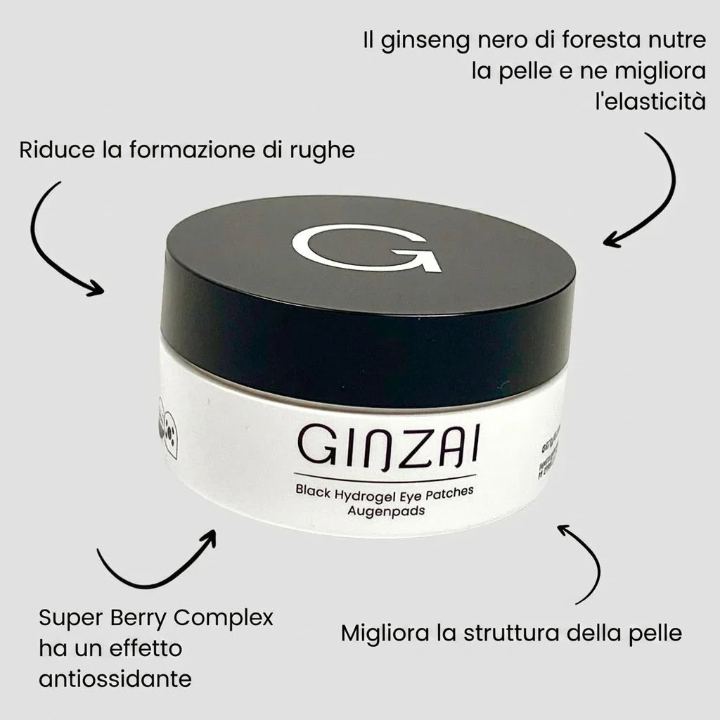 Ginzai BLACK HYDROGEL EYE PATCHES Description
